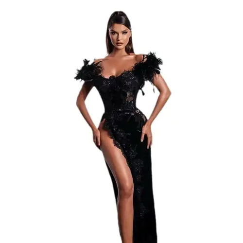 Lace Black Camisole Dress for Women's Fashion
