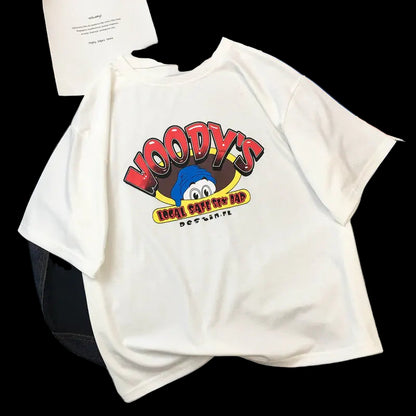 Cartoon Donald Duck Short Sleeve T-Shirt