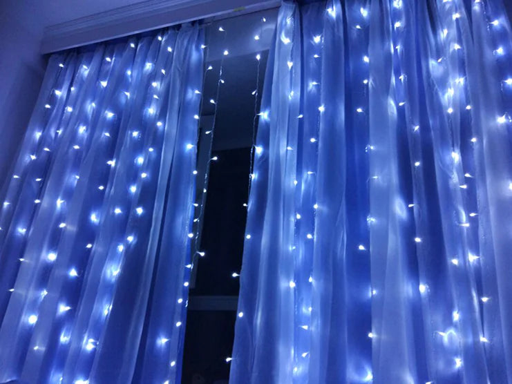 Christmas LED Curtain Lights, 3x3m Decorative Lights