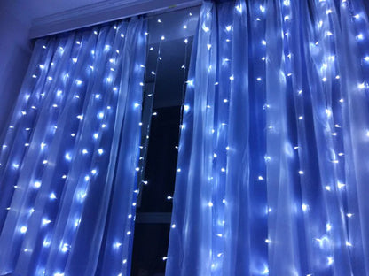 Christmas LED Curtain Lights, 3x3m Decorative Lights