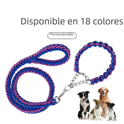Wholesale Braided Dog Collar and Leash Nylon Rope