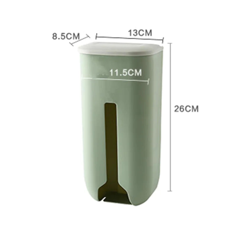 Kitchen Wall-Mounted Trash Bag Holder for Easy Storage