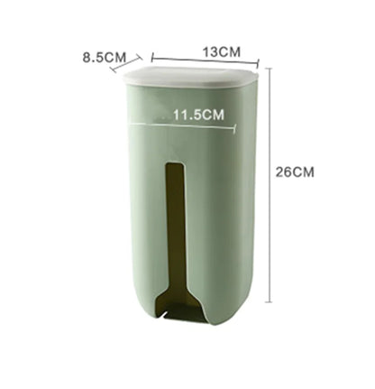 Kitchen Wall-Mounted Trash Bag Holder for Easy Storage