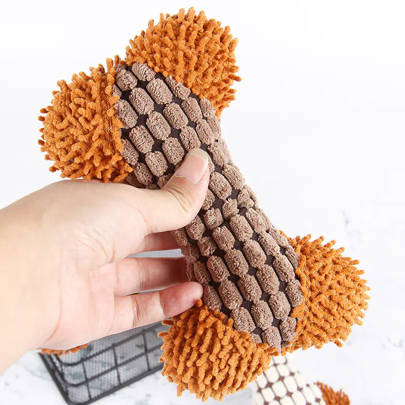 ChewSafe Plush Dog Bone