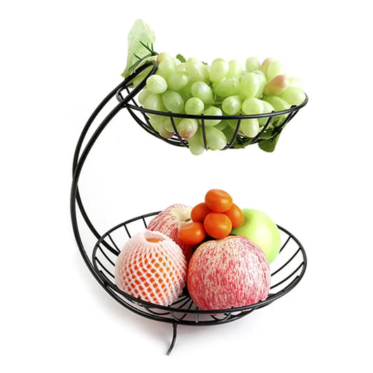 Metal Fruit Bowl - Creative Iron Art Design for Home