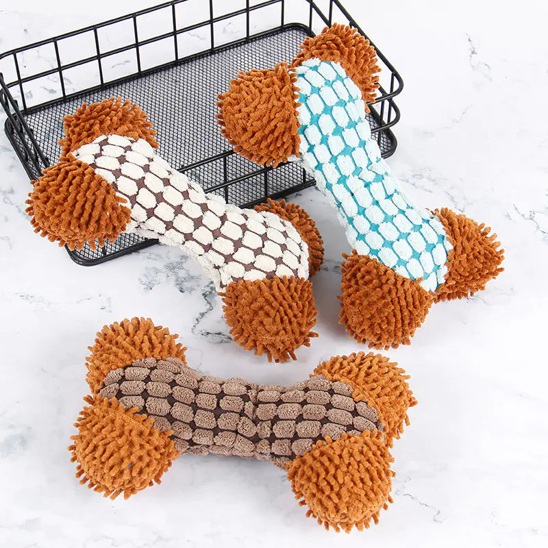 ChewSafe Plush Dog Bone