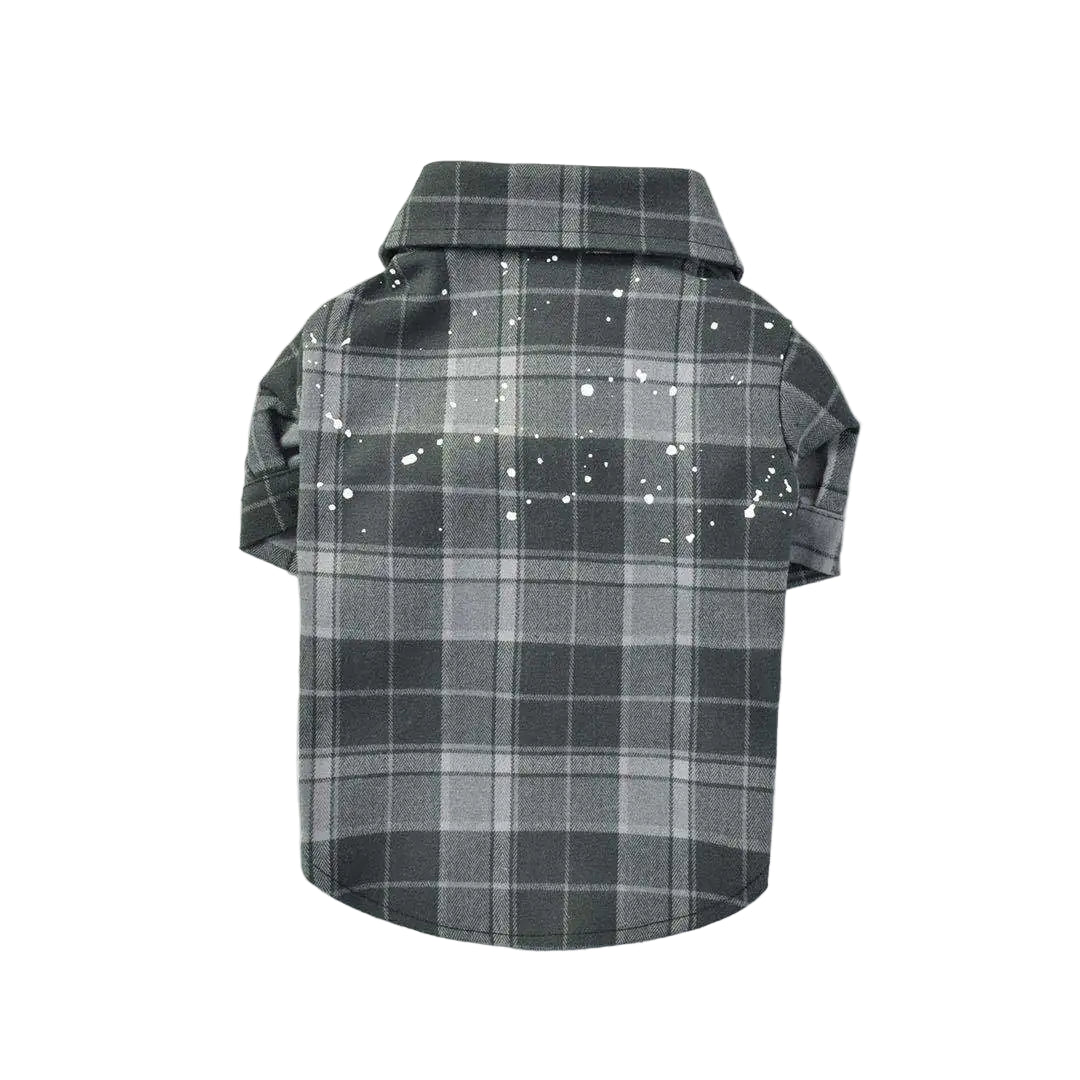 Casual Cotton Plaid Shirt for Pets - Autumn & Winter