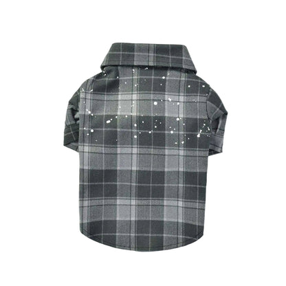 Casual Cotton Plaid Shirt for Pets - Autumn & Winter